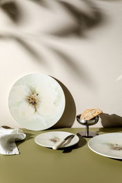 Hermia Lenta Toi 4 TT 15 Set de 4 Platos de Postre Multicolor de Porcelana